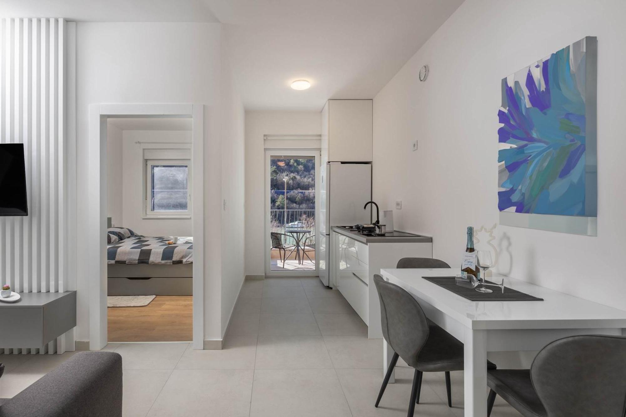 Seafront Villa Andrijana - Happy Rentals Plomin Exteriér fotografie