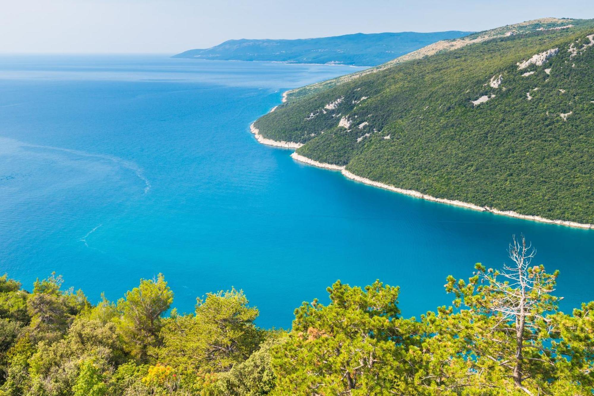 Seafront Villa Andrijana - Happy Rentals Plomin Exteriér fotografie